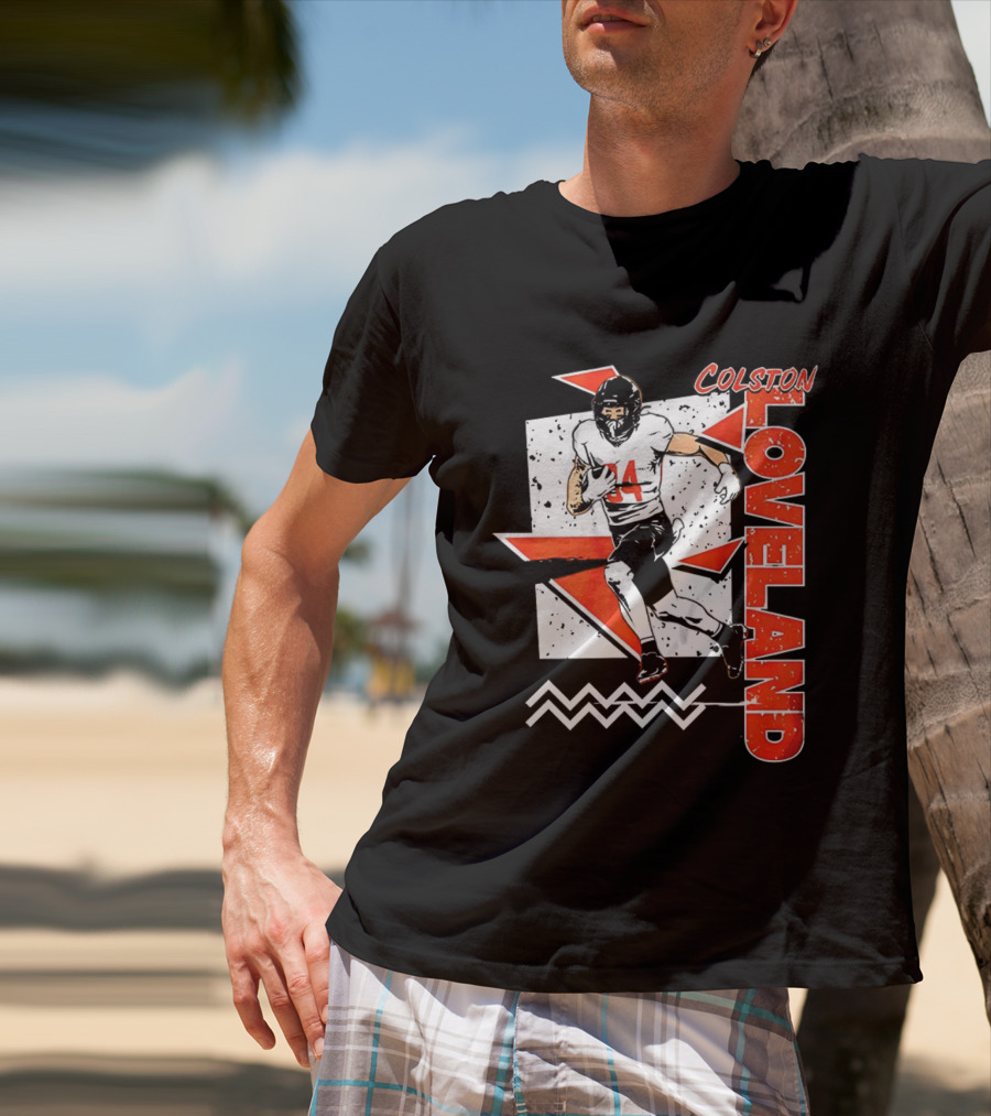 Colston Loveland Chicago Bears 90s Retro Football Player T-Shirt