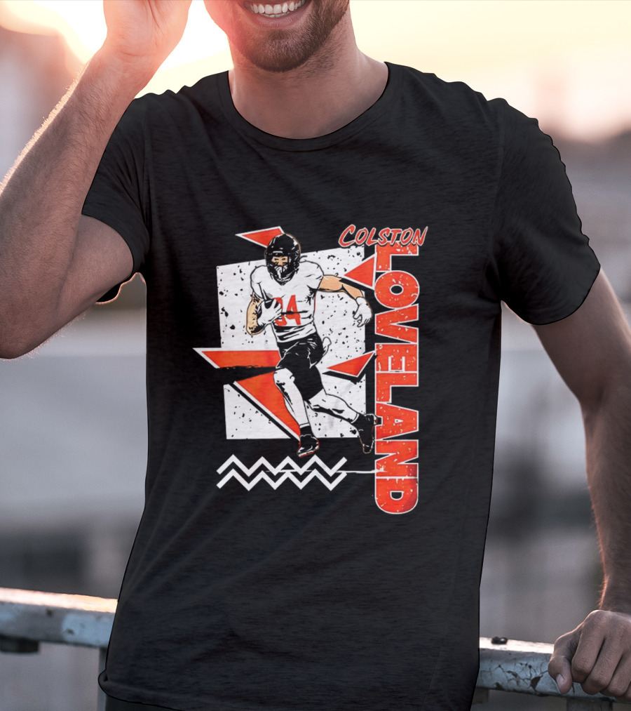 Colston Loveland Chicago Bears 90s Retro Football Player T-Shirt