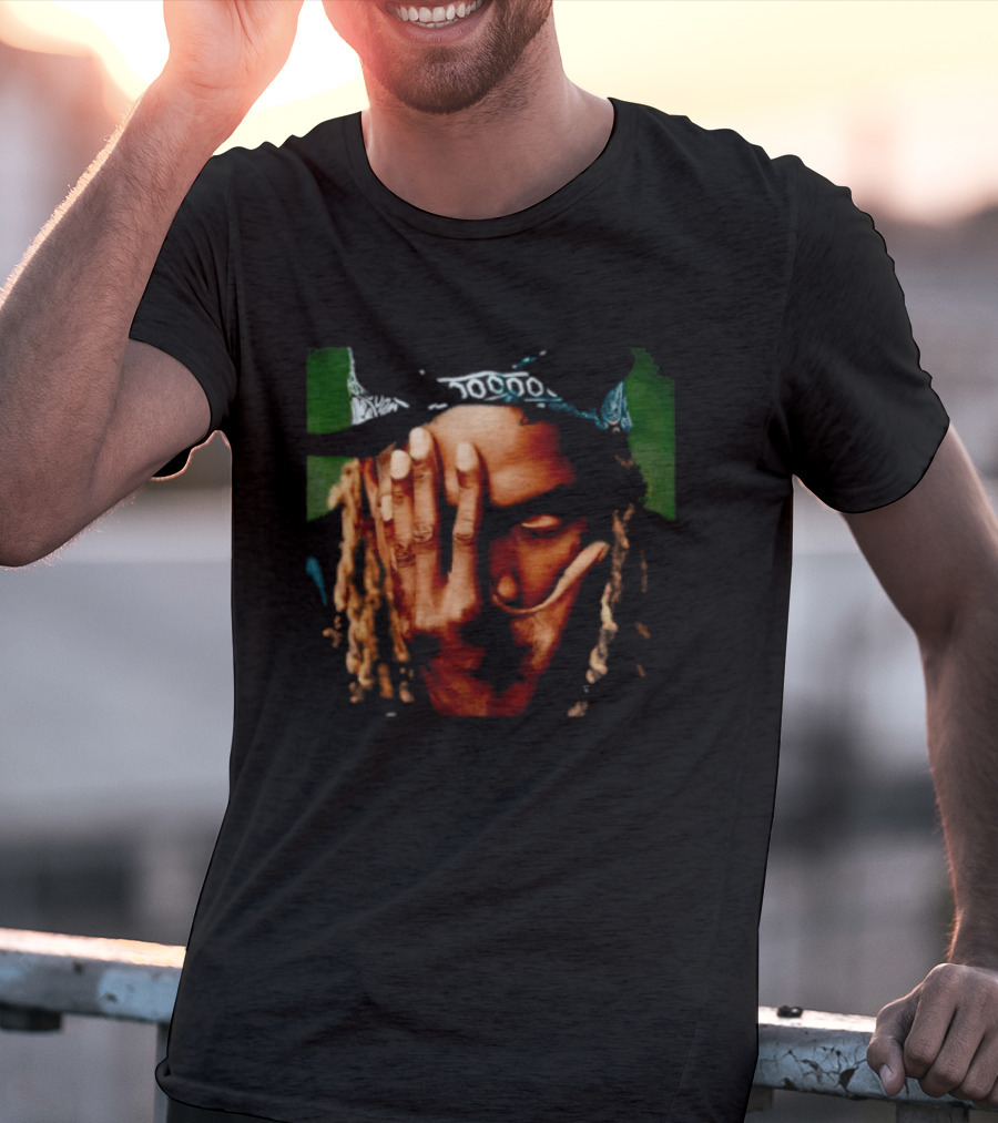Fetty Wap Hand Gesture Illustration With Green Accents T-Shirt