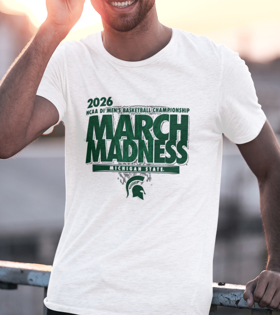 2026 NCAA DI Men's Basketball Championship March Madness Michigan State T-Shirt