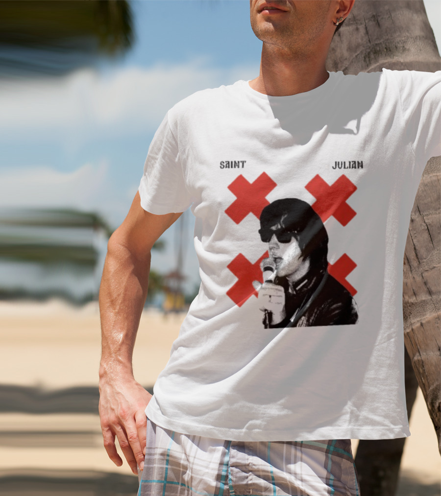 Saint Julian Ccasablancas Red X T-Shirt