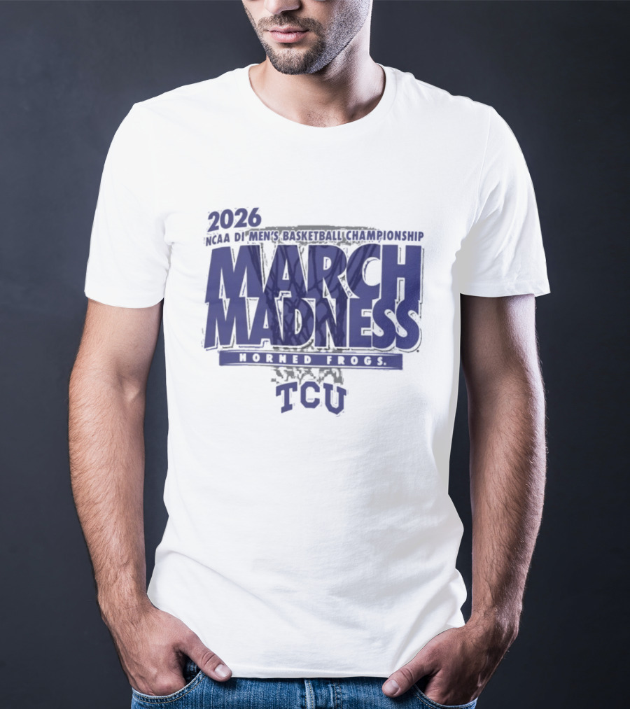 TCU Horned Frogs 2026 NCAA DI Men's Basketball Championship March Madness T-Shirt