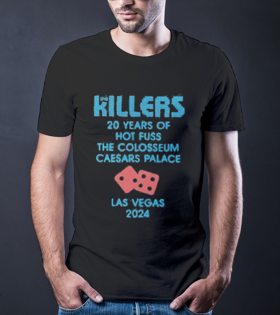 Killers 20 Years Hot Fuss Colosseum Caesars Palace Las Vegas 2024 T-Shirt