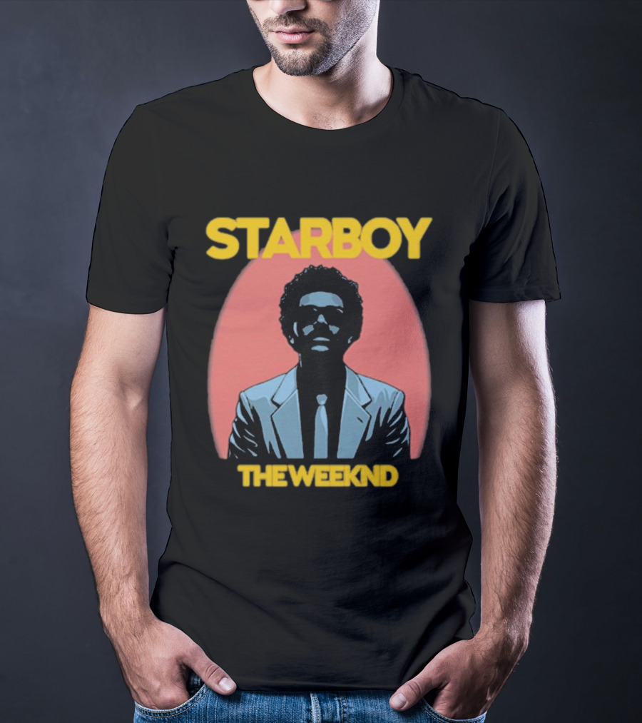 Starboy The Weeknd Music Icon Bold Yellow T-Shirt