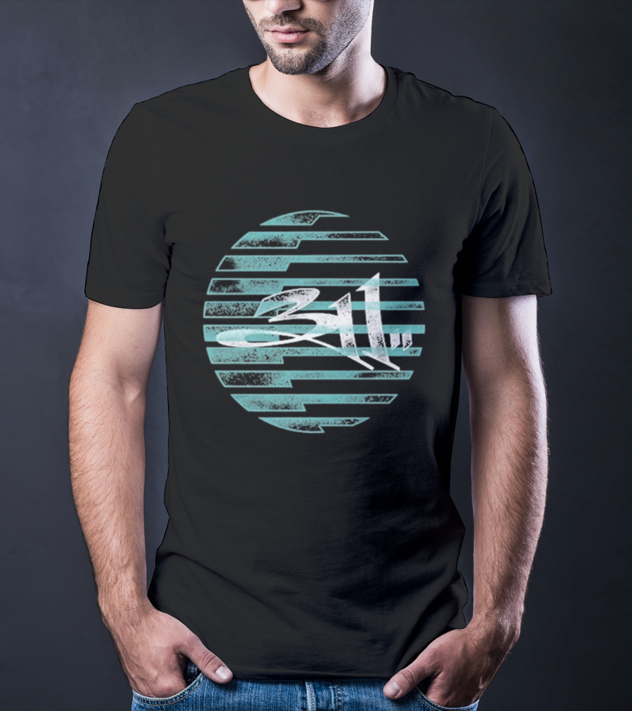 311 Striped Sun Sphere T-Shirt
