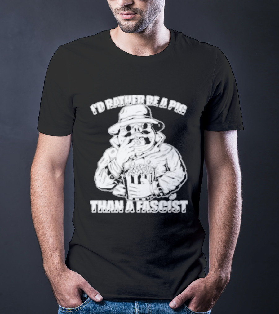 I'd Rather Be A Pig Than A Fascist Olafh Ace Porco Rosso Miyazaki T-Shirt