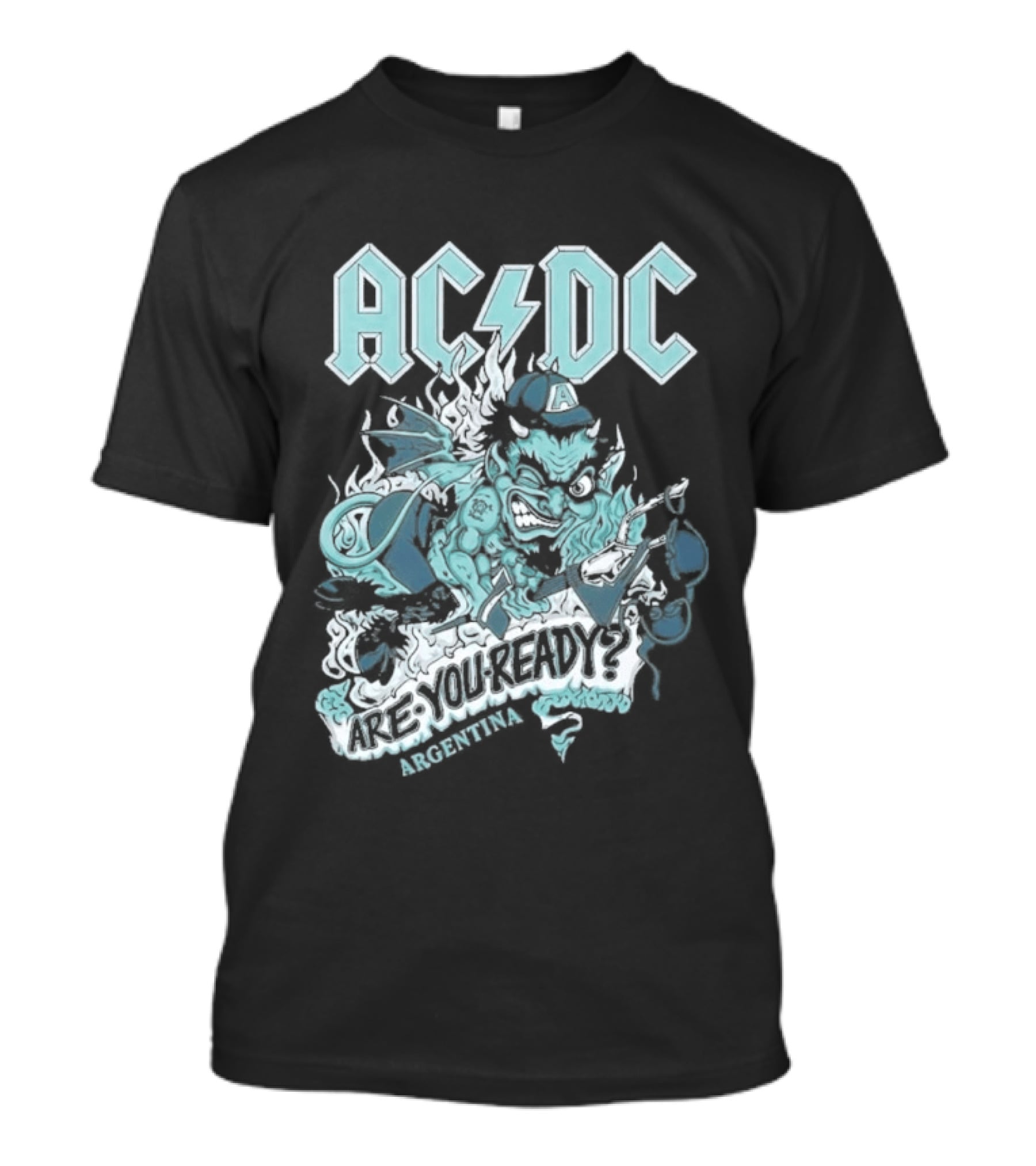 AC DC Are You Ready PWR Up World Tour 2026 Estadio River Plate Buenos Aires Argentina March T-Shirt
