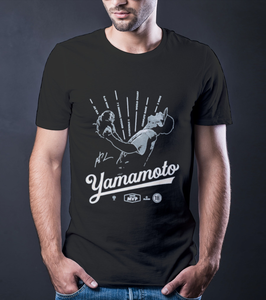 Yamamoto 2025 MVP Baseball Pitcher T-Shirt