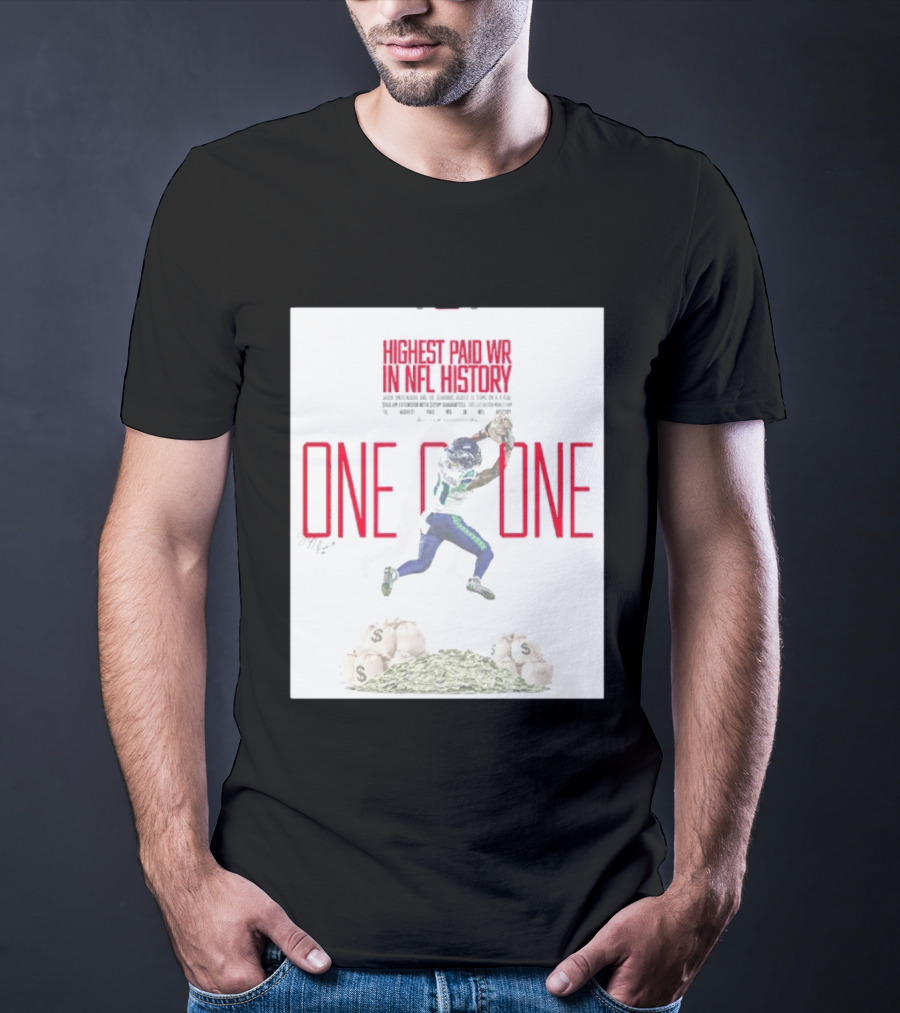 Jaxon Smith Njigba Seattle Seahawks One Of One Highest Paid WR In NFL History T-Shirt