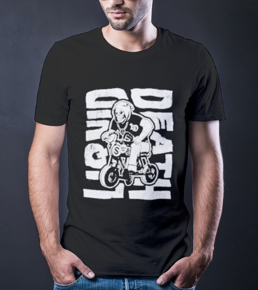 Liquid Death Deathcycle Motorcycle Rider T-Shirt