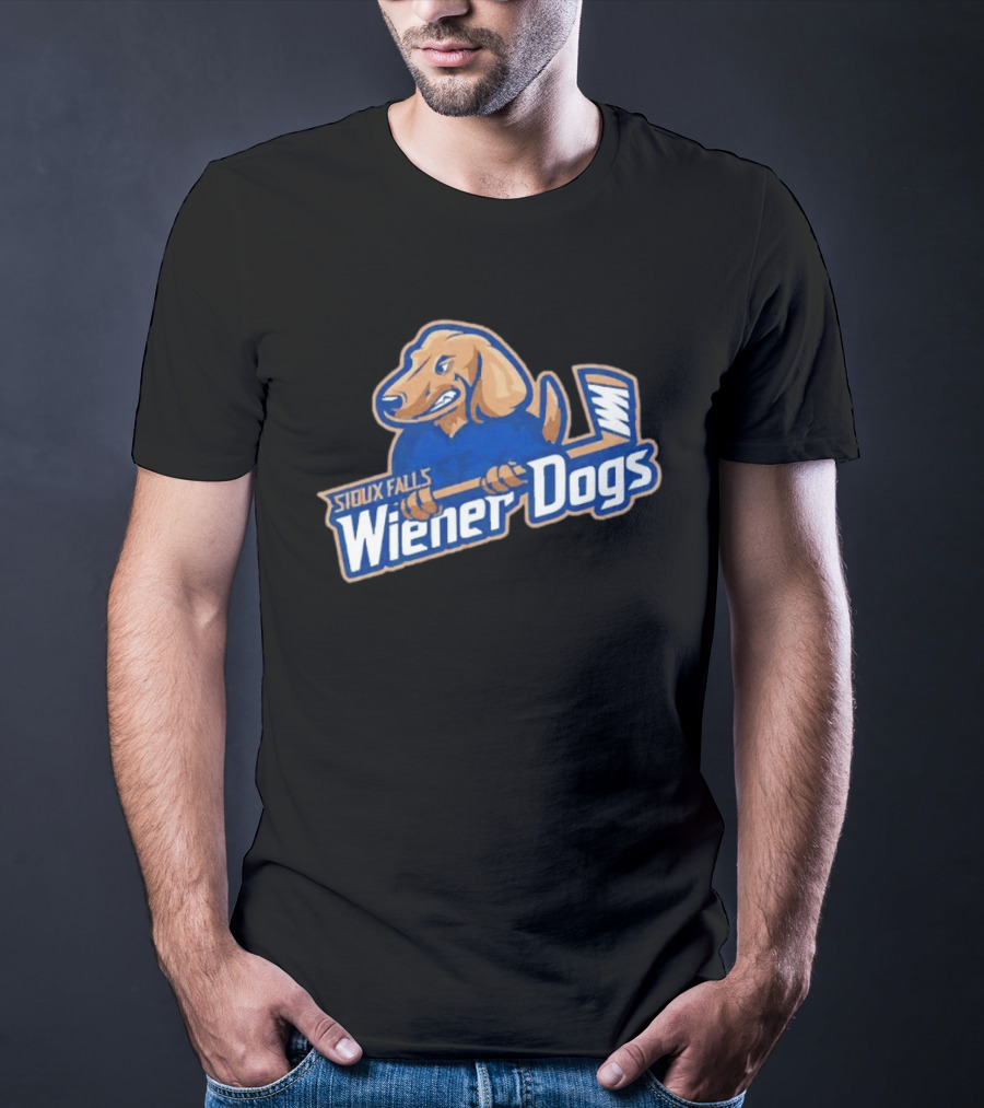Sioux Falls Wiener Dogs Hockey Team Fighting Dog T-Shirt