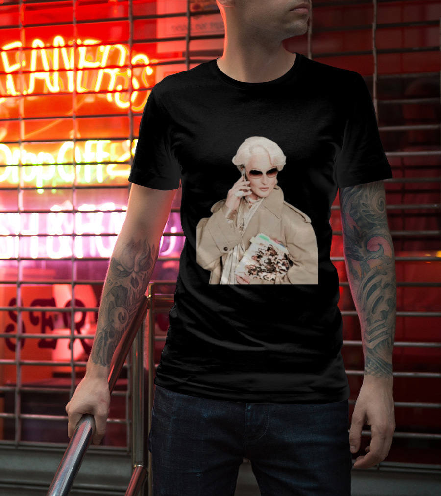 Miranda Priestly Iconic Fashion Boss With Sunglasses And Phone T-Shirt