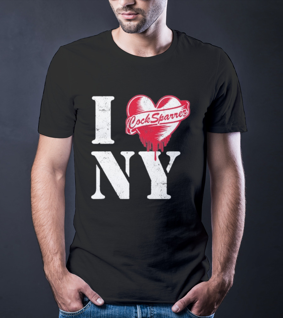 I Love NY Cock Sparrer Heart Design 2026 Concert Tour New York T-Shirt