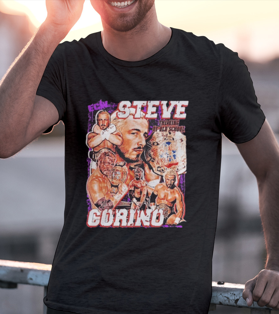 ECW Steve Corino The King Of Old School Wrestling Champion T-Shirt
