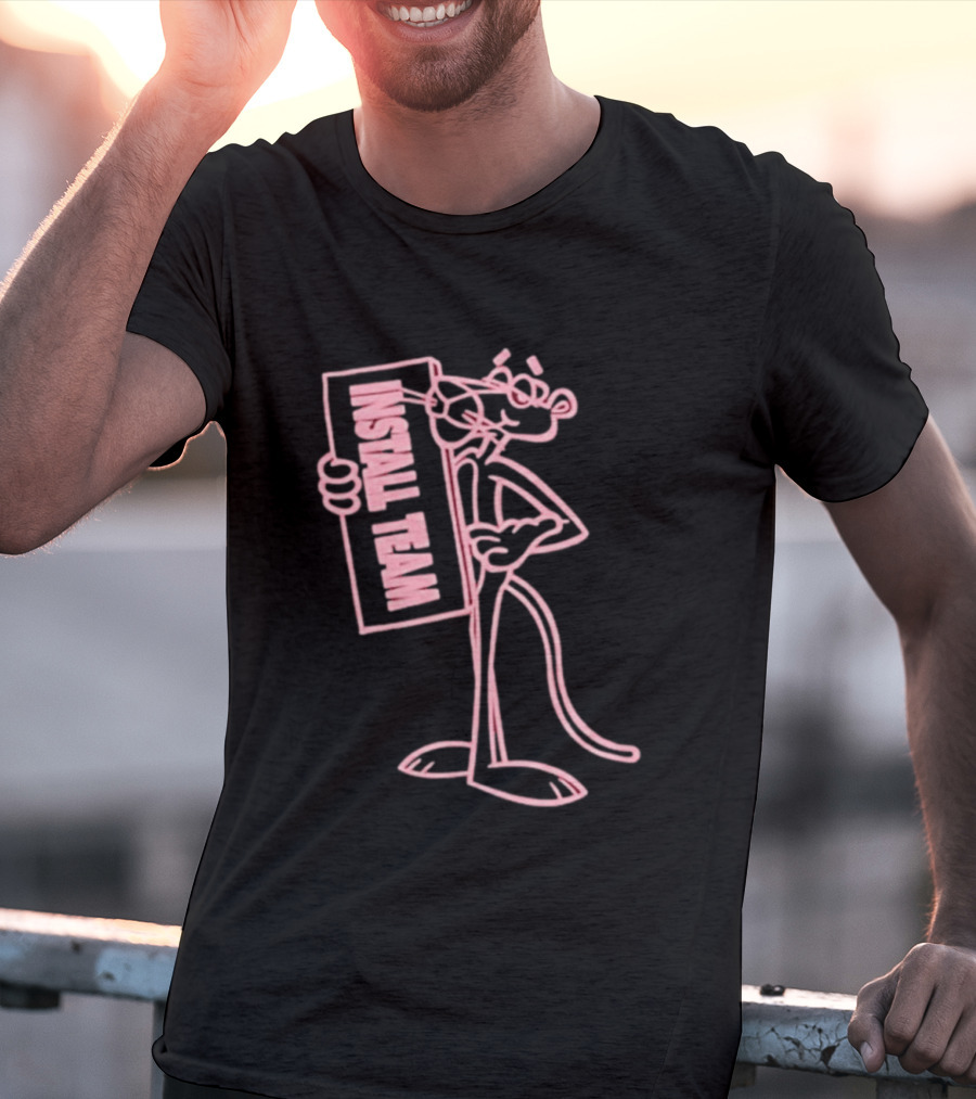 New York Sunshine Pink Panther Install Team T-Shirt
