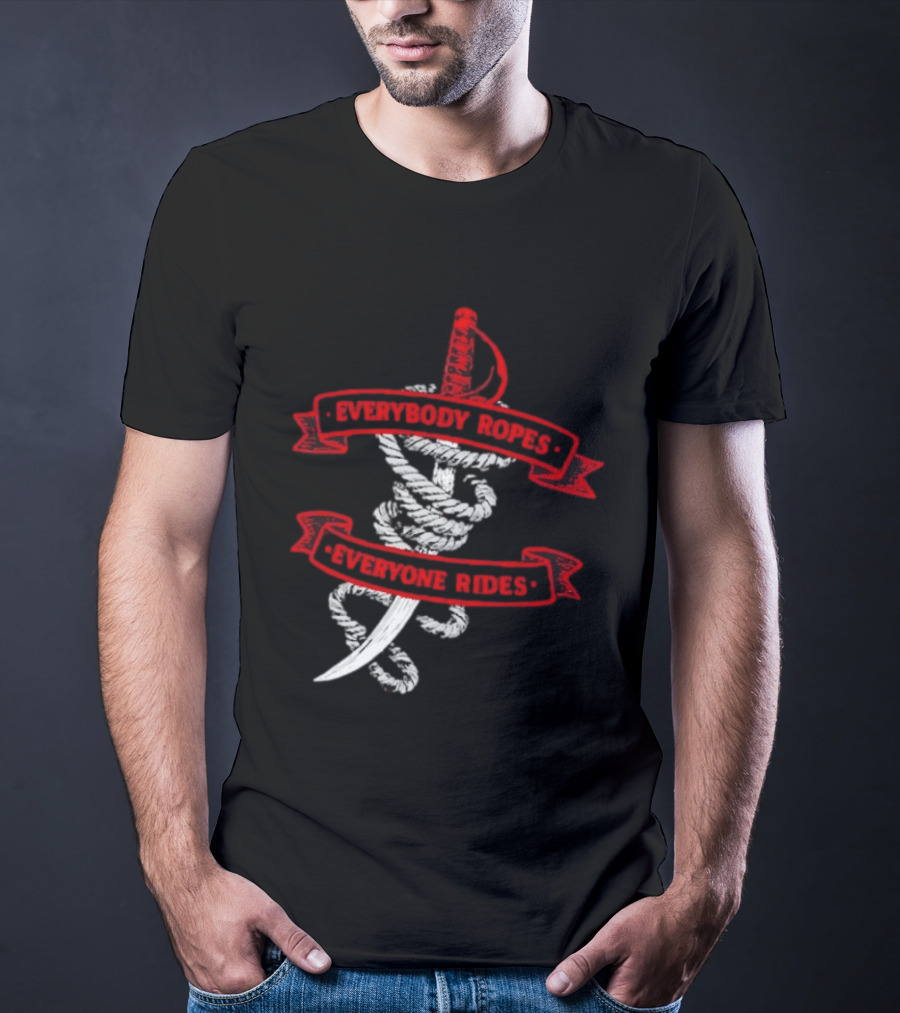 Everybody Ropes Everyone Rides Buffalo Sabres Rope Sword T-Shirt