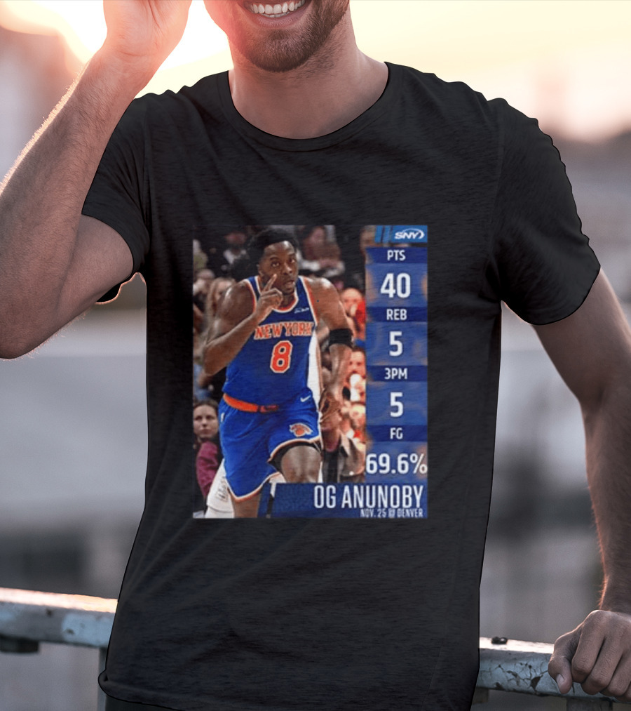 OG Anunoby 40 Points New York Performance Nov 25 Denver T-Shirt