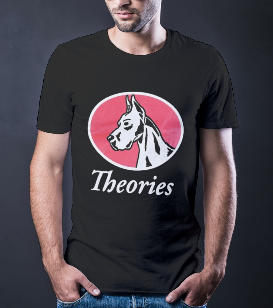 Theories Of Atlantis Champ Faded Brown Great Dane Oval T-Shirt