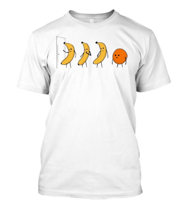 Nathan W. Pyle Banana Knock Knock Joke Comic Orange T-Shirt