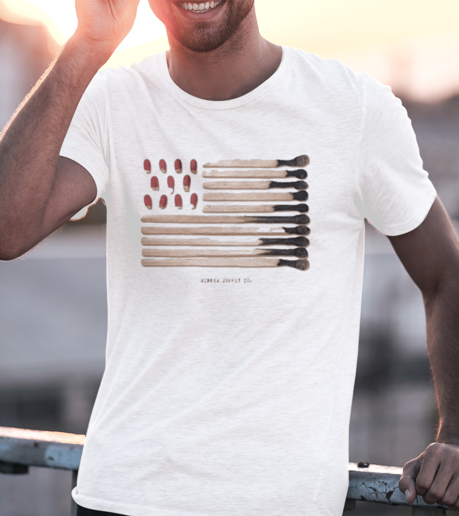 Noah Rinker Rinker Supply Co Matches American Flag T-Shirt