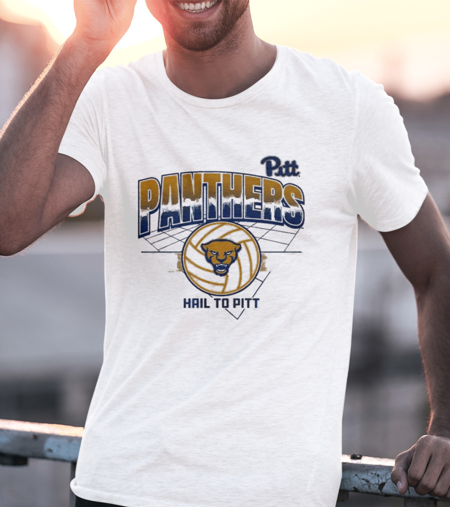 Pitt Panthers Volleyball Hail To Pitt Grid T-Shirt