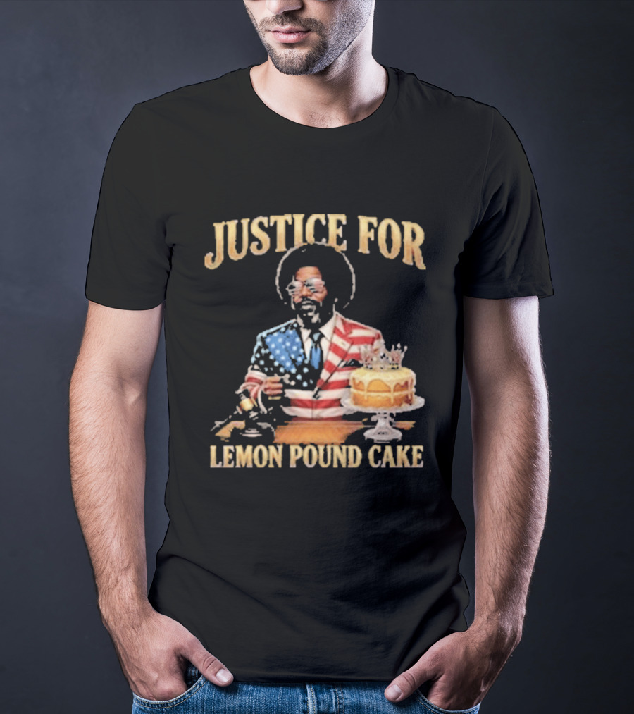 Justice For Lemon Pound Cake Afroman American Flag Suit T-Shirt