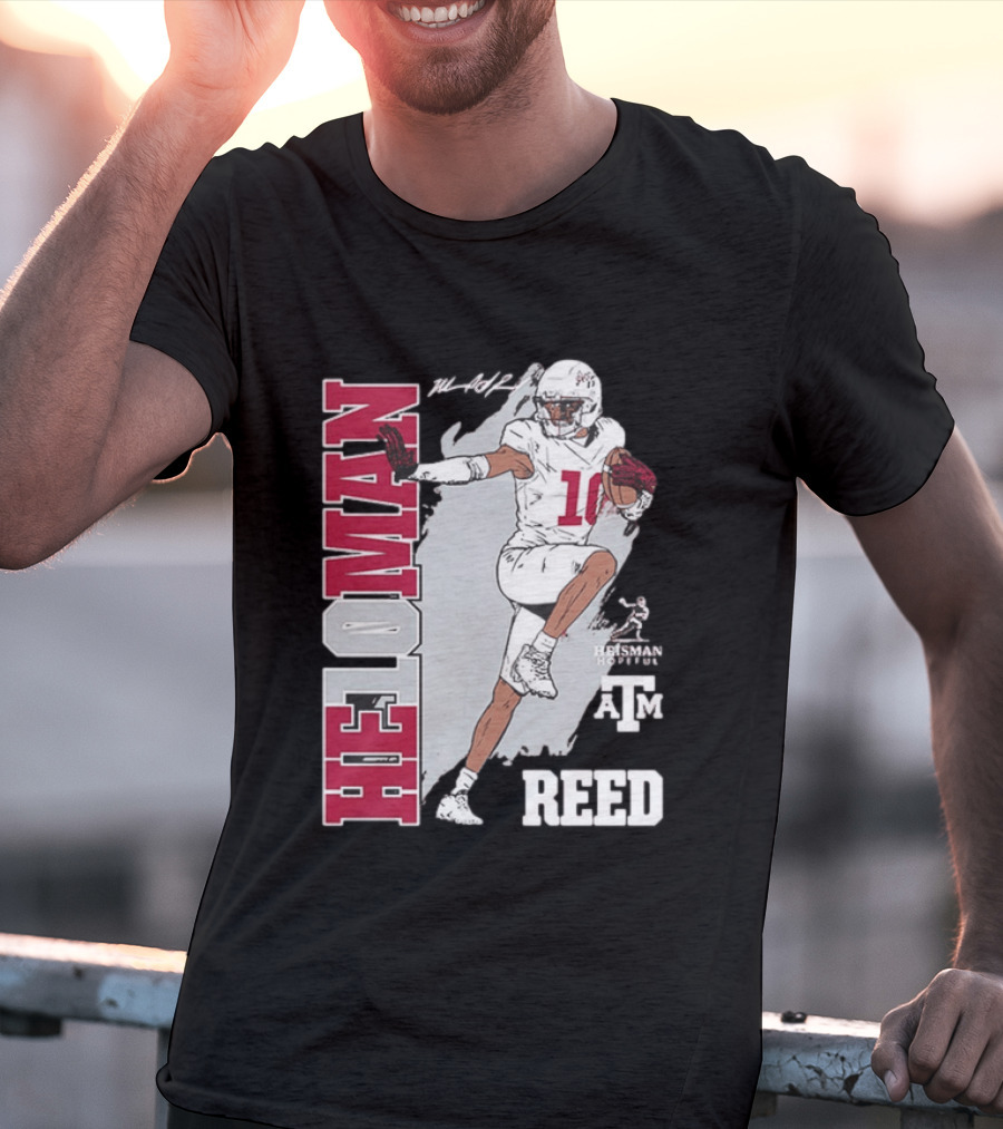 Marcel Reed Texas A&M Aggies Heloman Heisman Pose T-Shirt