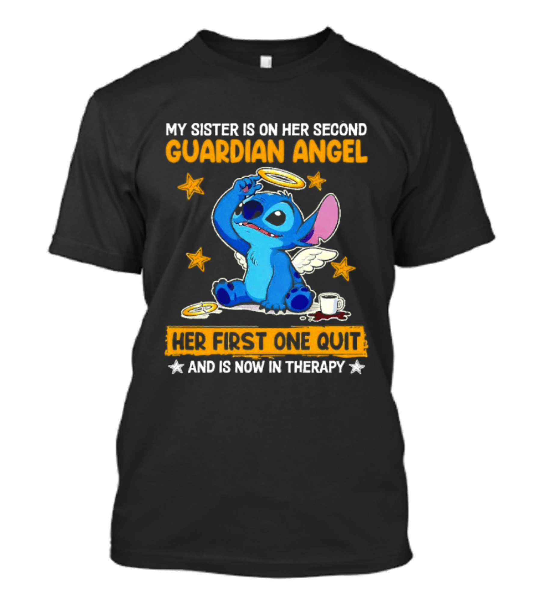 My Sister Is On Her Second Guardian Angel Stitch Therapy T-Shirt