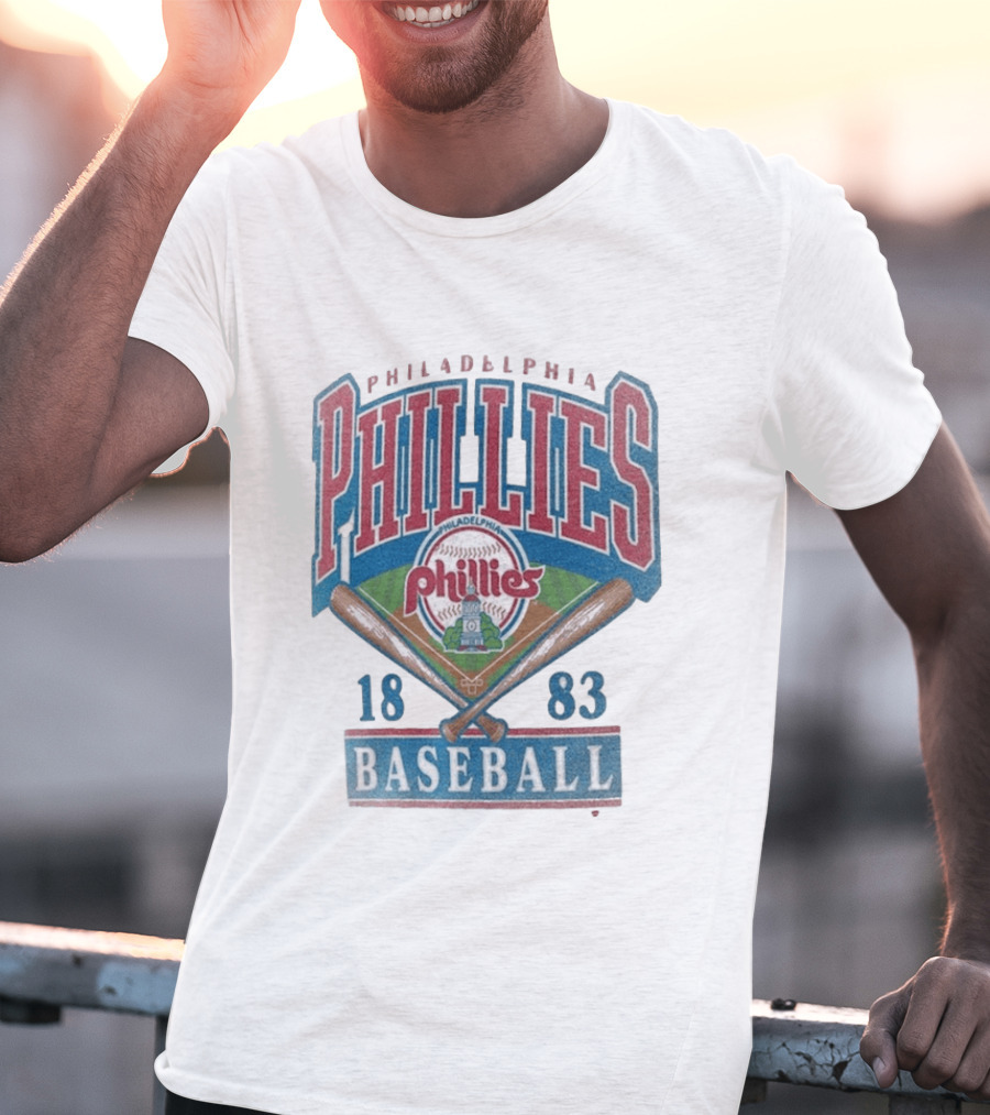 Philadelphia Phillies 1883 Baseball Vintage Style Big & Tall T-Shirt