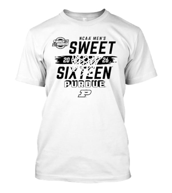 NCAA Men's March Madness 2026 Sweet Sixteen Purdue Boilermakers T-Shirt
