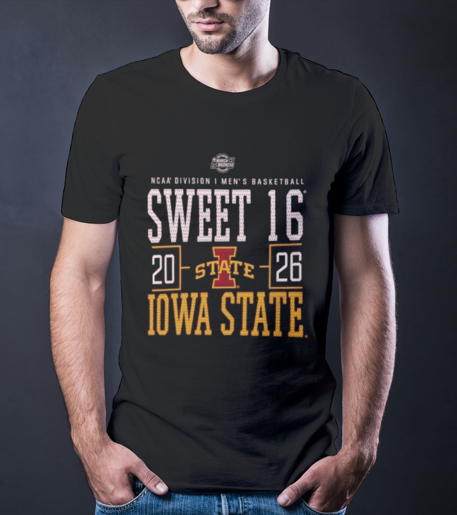 NCAA Division I Men's Basketball Sweet 16 2026 Iowa State T-Shirt