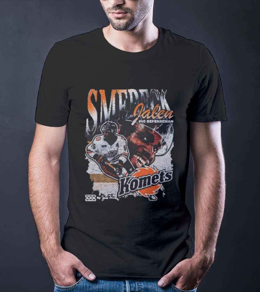 SMERECK Jalen #95 Defenseman Fort Wayne Komets Hockey T-Shirt