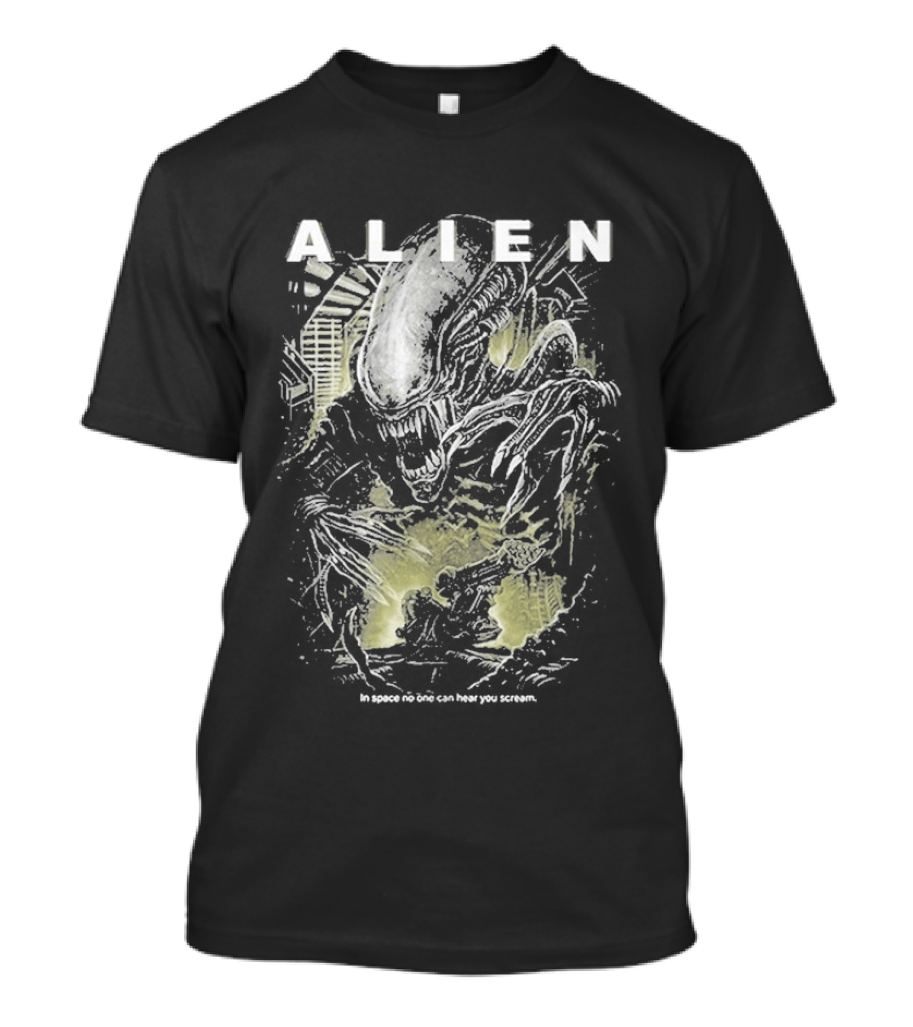 Alien In Space No One Can Hear You Scream Movie T-Shirt