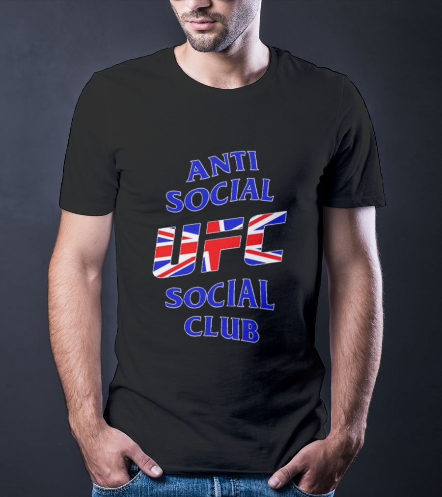 Anti Social Social Club UFC Union Jack Red T-Shirt
