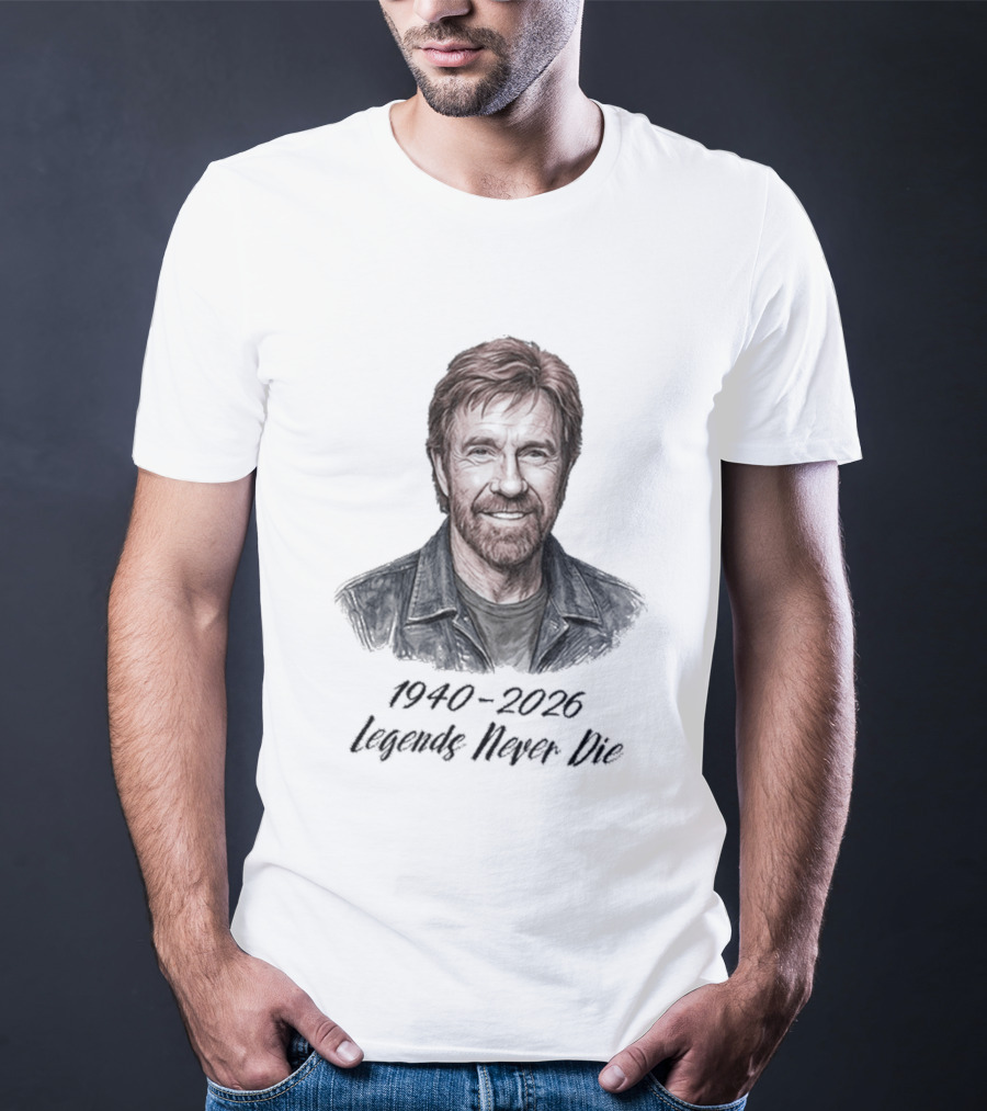 Chuck Norris 1940 2026 Legends Never Die T-Shirt