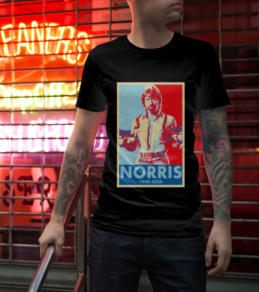 Norris 1940 2026 Retro Tribute With Dual Pistols T-Shirt