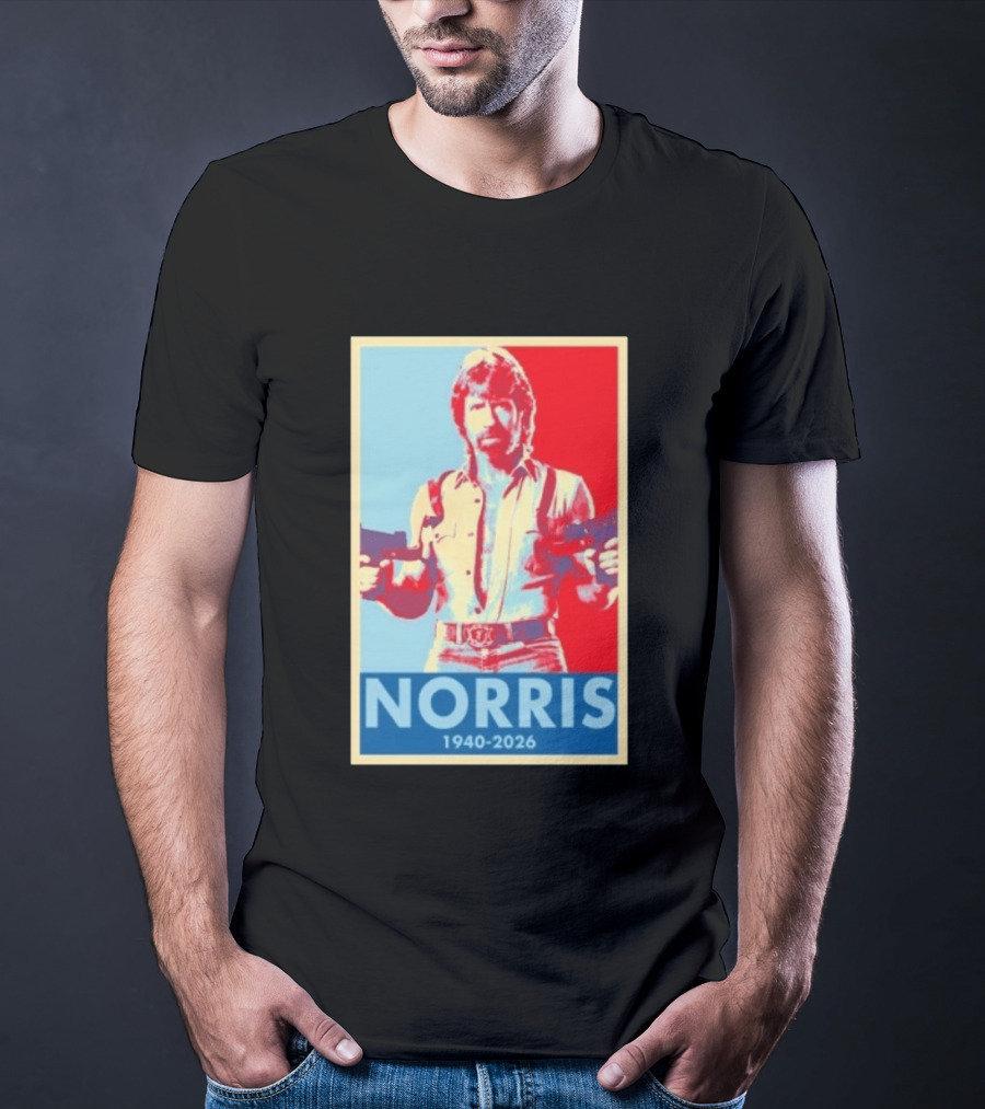 Norris 1940 2026 Retro Tribute With Dual Pistols T-Shirt