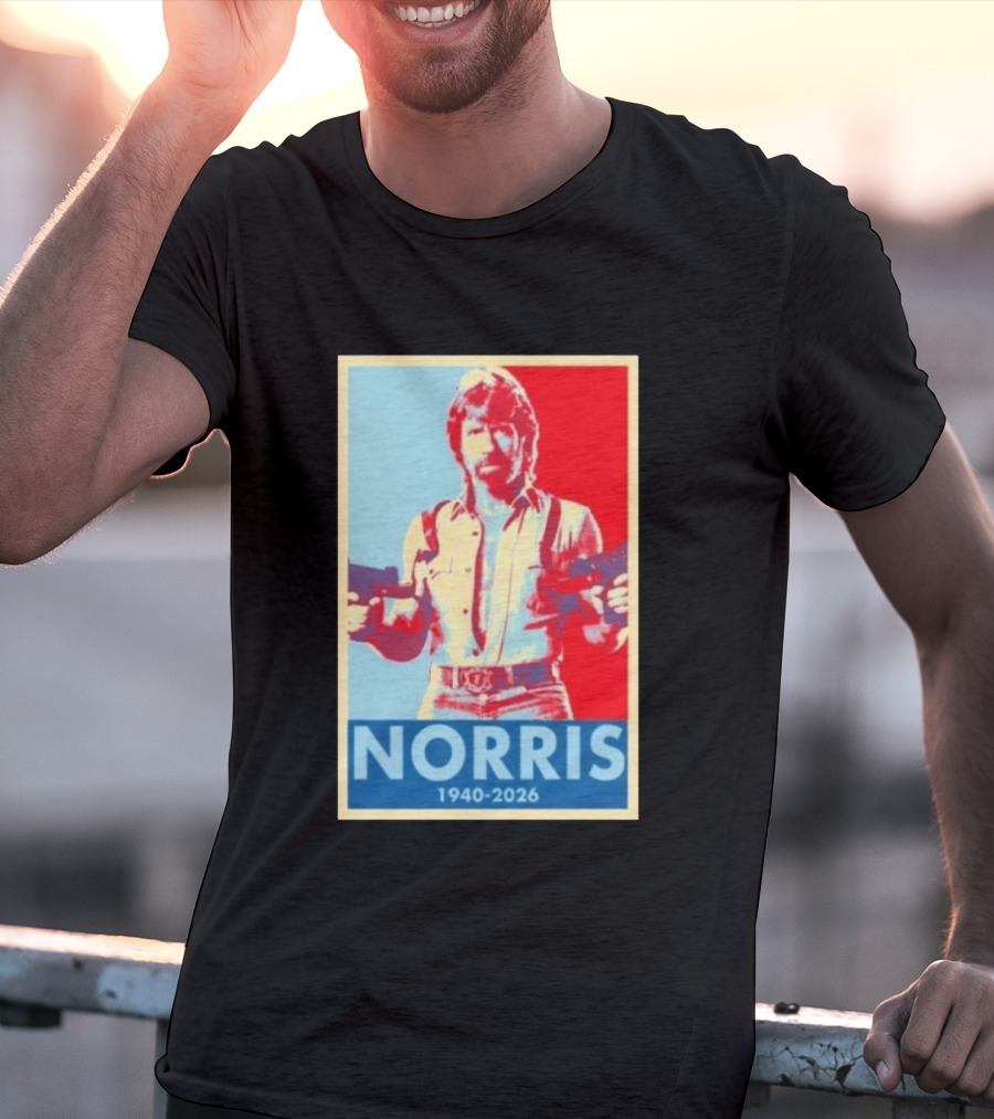 Norris 1940 2026 Retro Tribute With Dual Pistols T-Shirt