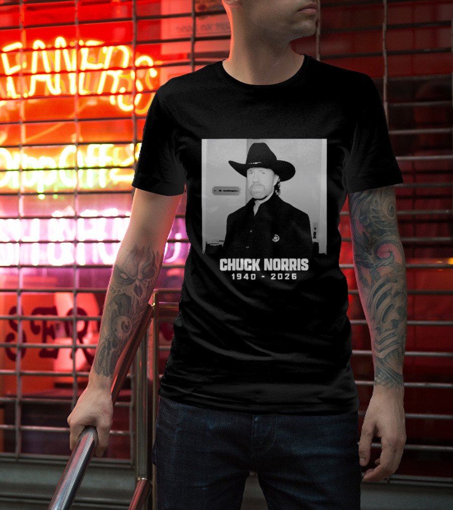 Chuck Norris Rest In Peace 2026 Cowboy Hat T-Shirt