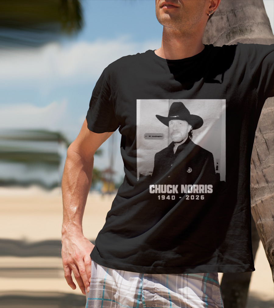 Chuck Norris Rest In Peace 2026 Cowboy Hat T-Shirt