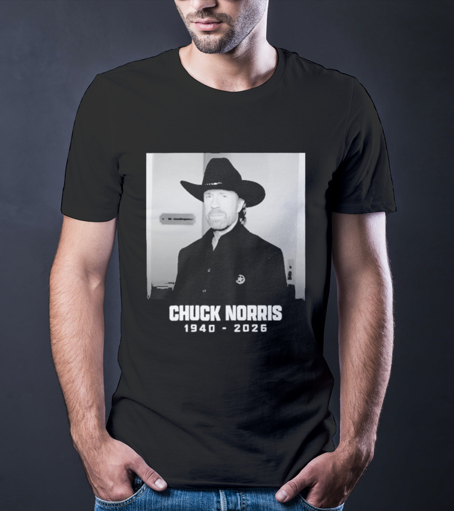 Chuck Norris Rest In Peace 2026 Cowboy Hat T-Shirt