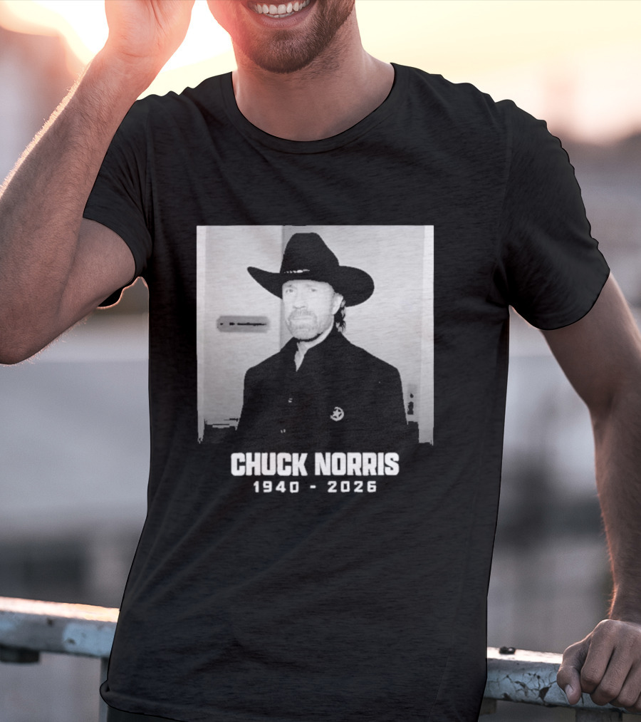Chuck Norris Rest In Peace 2026 Cowboy Hat T-Shirt