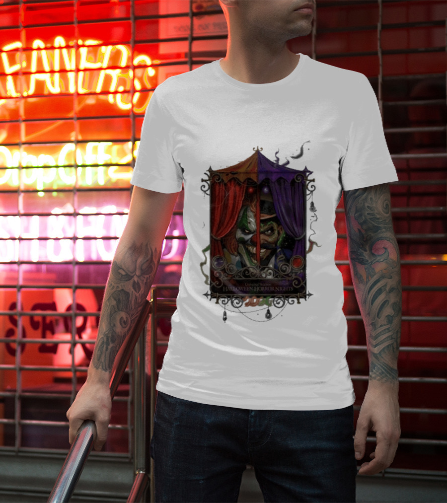 Universal Studios Halloween Horror Nights 2026 Dark Carnival Clown T-Shirt