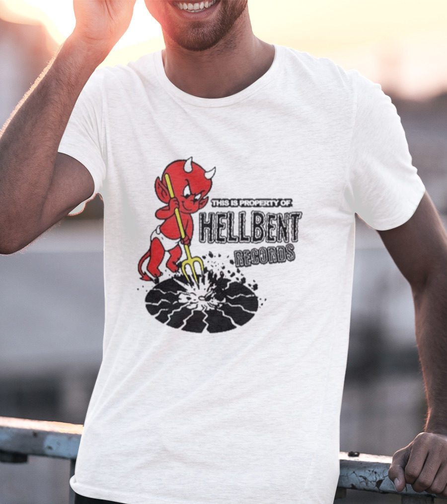 Hellbent Records Mischievous Devil Vinyl Smash T-Shirt