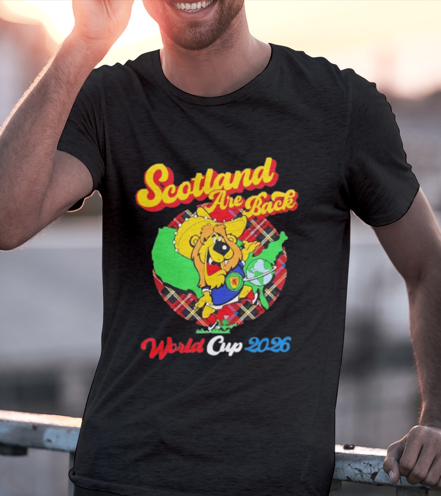 Scotland Are Back World Cup 2026 Lion Plaid Globe Soccer Ten Left T-Shirt