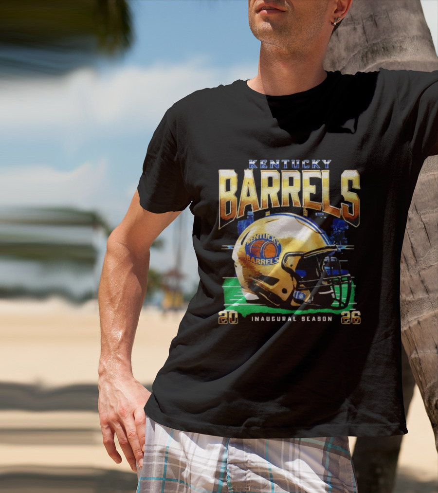 Kentucky Barrels 2026 Inaugural Season Helmet T-Shirt