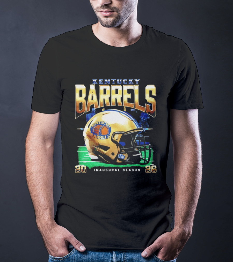 Kentucky Barrels 2026 Inaugural Season Helmet T-Shirt