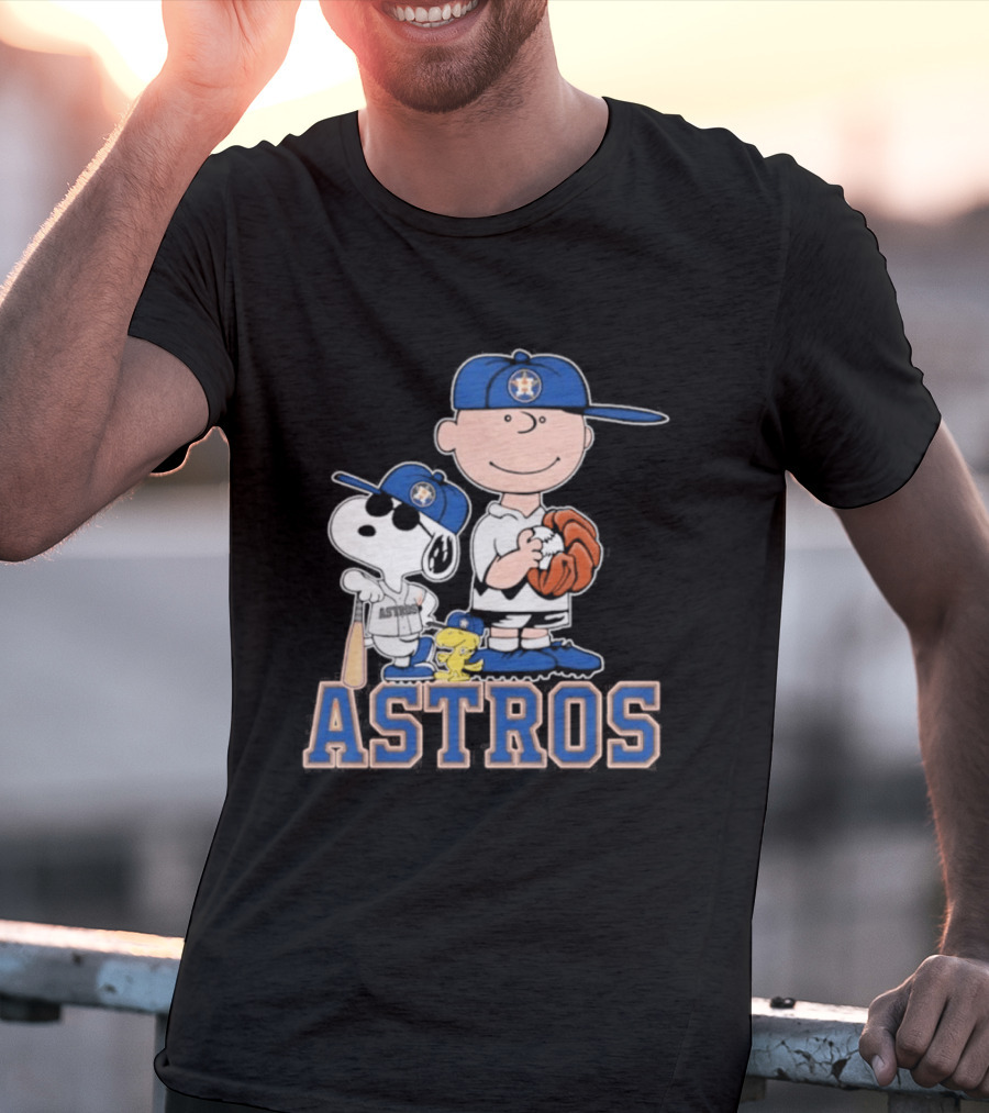 Snoopy Brown Astros Baseball 2026 T-Shirt