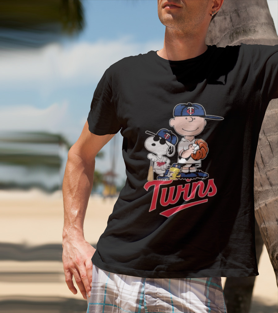 Snoopy 2026 Peanuts Charlie Brown Twins Baseball T-Shirt
