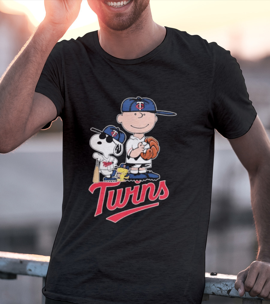 Snoopy 2026 Peanuts Charlie Brown Twins Baseball T-Shirt
